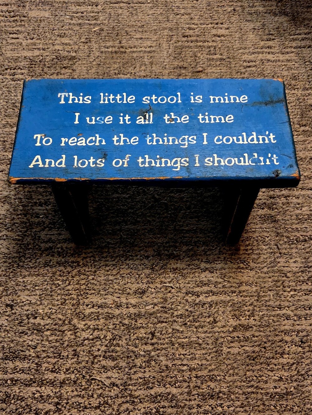 Vintage Children's Wood Stepping Stool